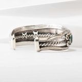 Fred Peshlakai Lone Mountain Turquoise Cuff