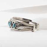 Fred Peshlakai Lone Mountain Turquoise Cuff