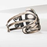 Alex Sanchez Turquoise and Twisted Wire Swirl Cuff