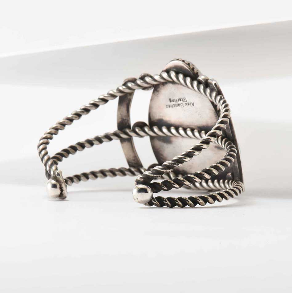 Alex Sanchez Turquoise and Twisted Wire Cuff