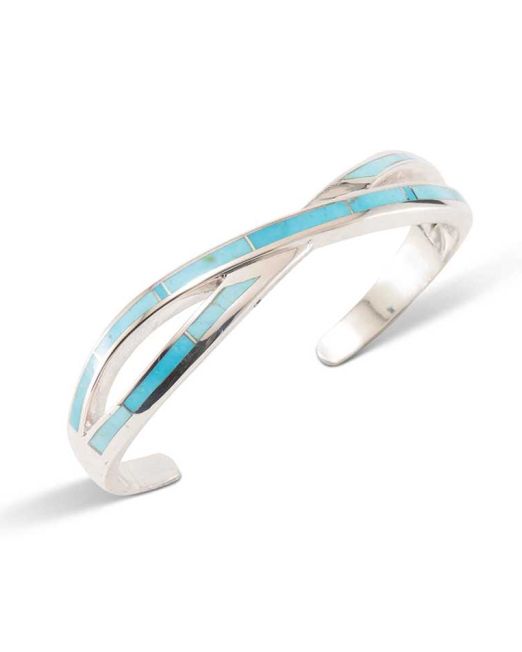 Supersmith Inc Arizona Blue Collection Infinity Inlay Cuff