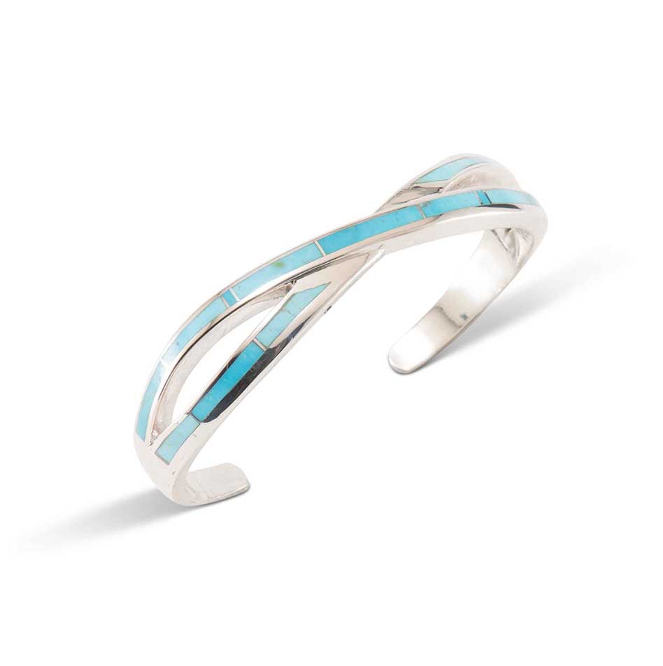 Supersmith Inc Arizona Blue Collection Infinity Inlay Cuff
