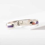 Aaron Toadlena Sugilite and Coral Inlay Cuff