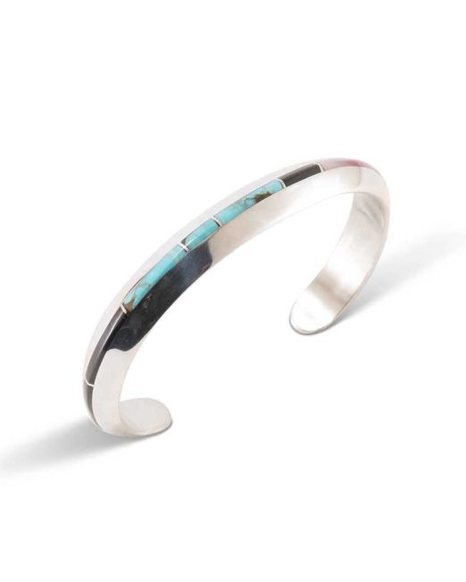 Jimmy Poyer Multi Stone Inlay Cuff