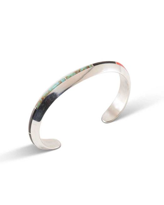 Jimmy Poyer Multi Stone Inlay Cuff
