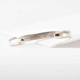 Vintage Navajo Stamped Silver Cuff