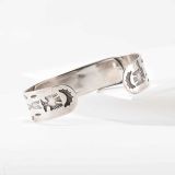 Fred Harvey Era Stamped Coin Silver Cuff
