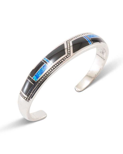 Supersmith Inc Black Beauty Collection Inlay Cuff