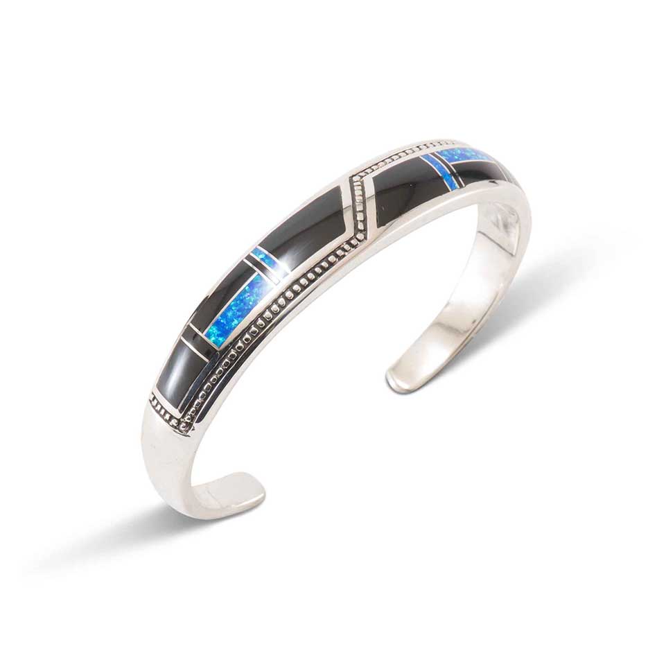 Supersmith Inc Black Beauty Collection Inlay Cuff