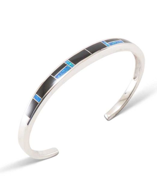Supersmith Inc Black Beauty Collection Inlay Cuff