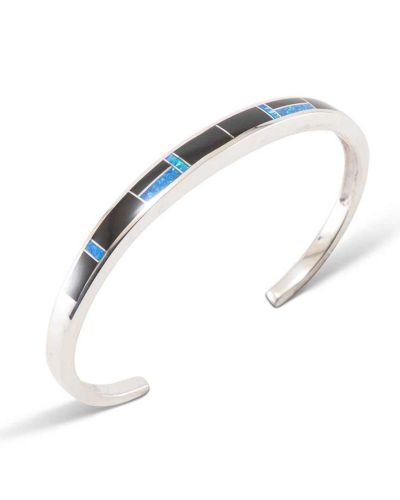 Supersmith Inc Black Beauty Collection Inlay Cuff