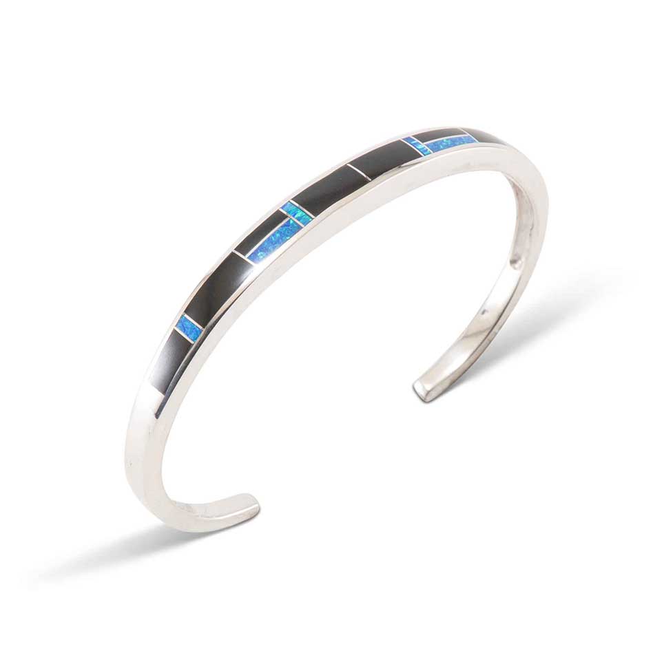 Supersmith Inc Black Beauty Collection Inlay Cuff