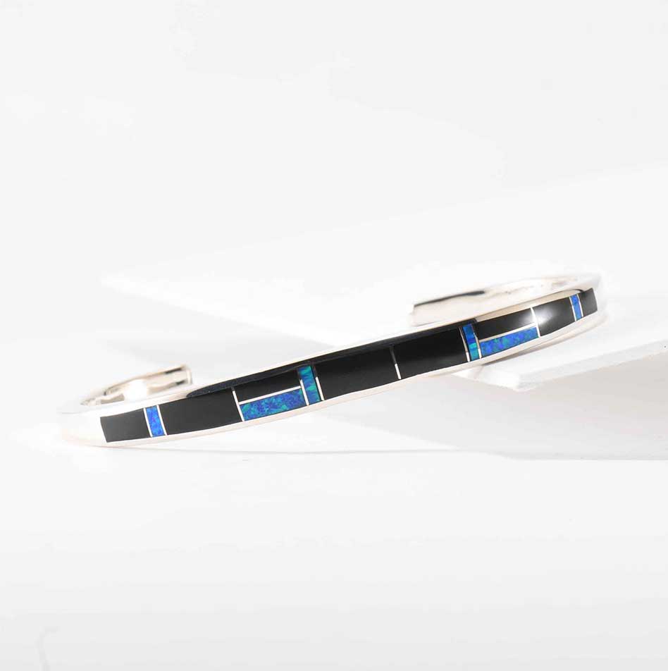 Supersmith Inc Black Beauty Collection Inlay Cuff