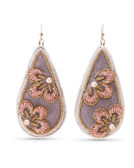 Arla Lucia Beaded Earrings with Freshwater Pearls