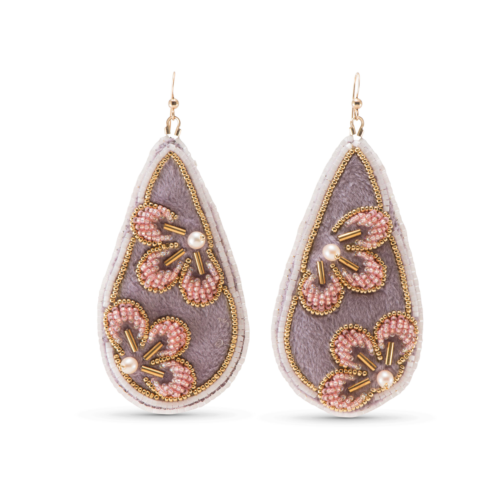 Arla Lucia Beaded Earrings with Freshwater Pearls
