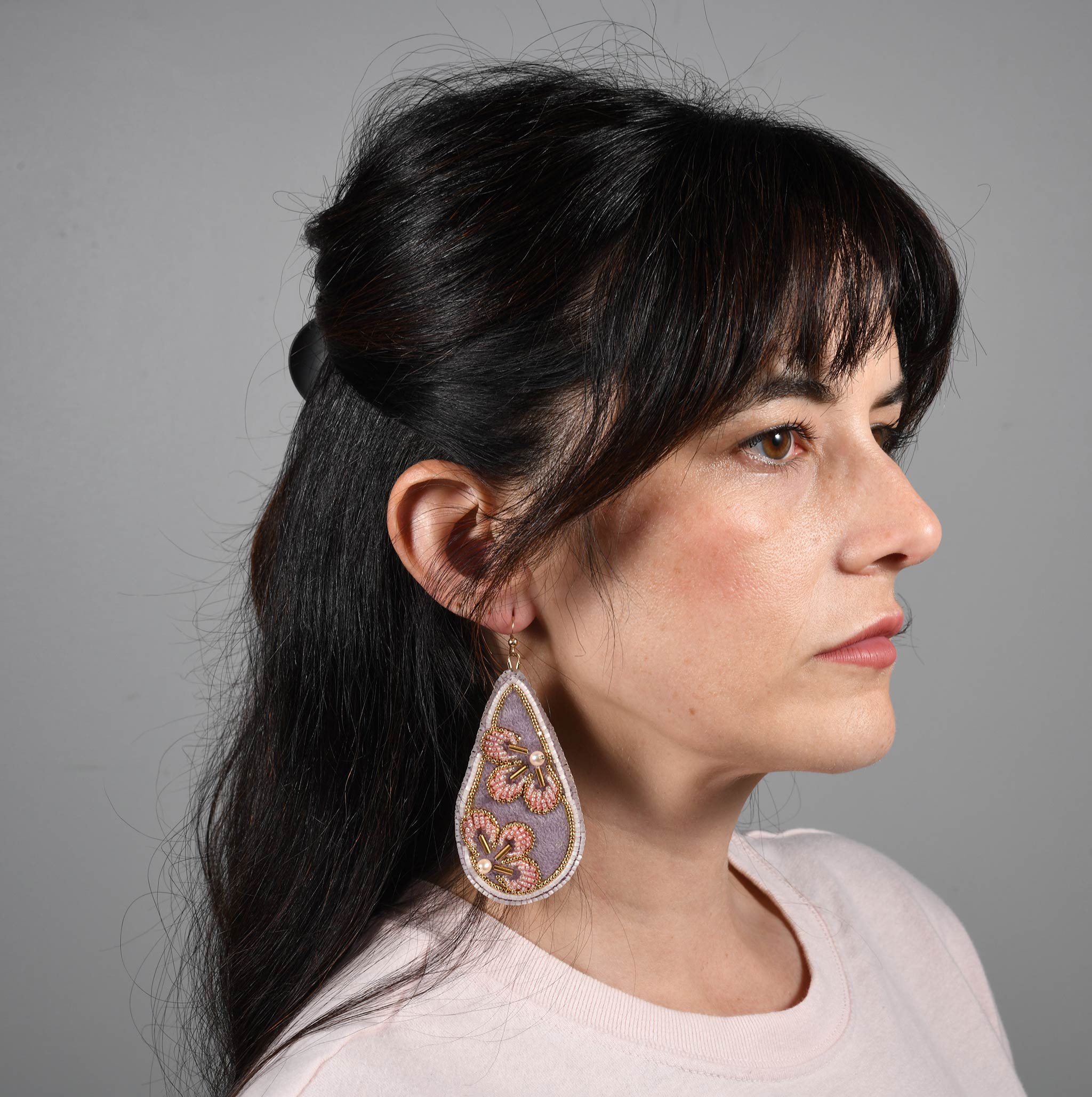 Arla Lucia Beaded Earrings with Freshwater Pearls