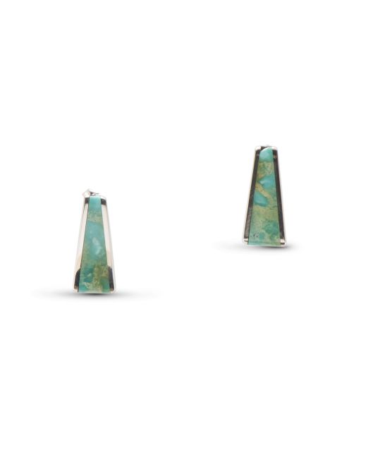 Jimmy Poyer Turquoise Inlay Studs