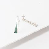 Jimmy Poyer Long Turquoise Inlay Studs