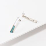 Jimmy Poyer Long Multi Stone Inlay Studs