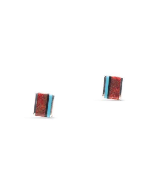 Jimmy Poyer Multi Stone Inlay Studs