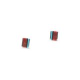 Jimmy Poyer Multi Stone Inlay Studs