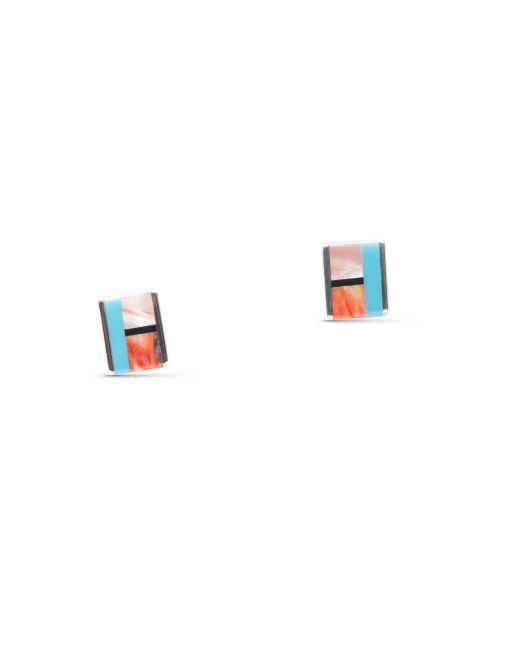 Jimmy Poyer Multi Stone Inlay Studs