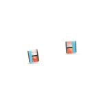 Jimmy Poyer Multi Stone Inlay Studs