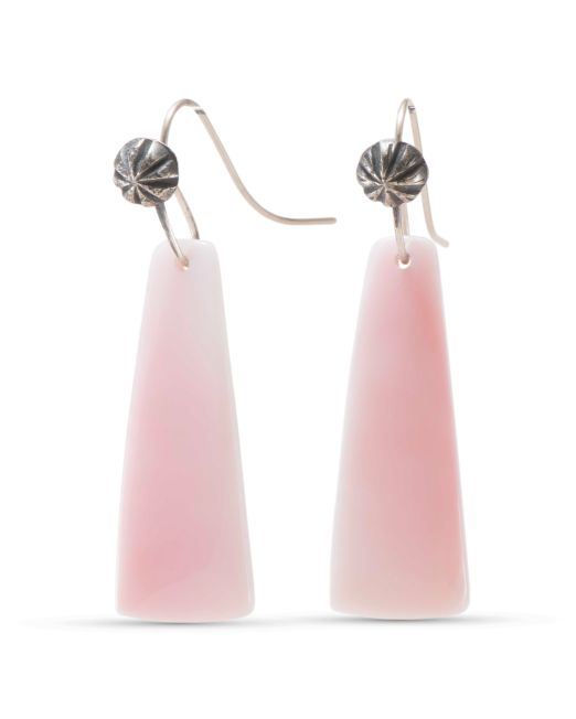 Piki Wadsworth Pink Conch Shell Earrings