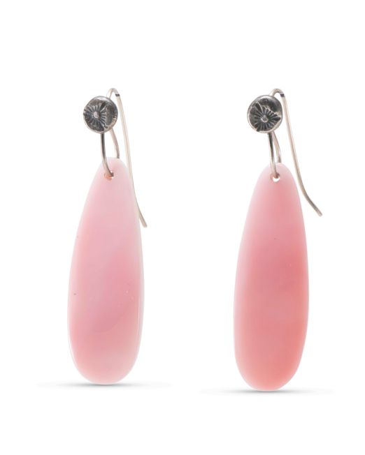 Piki Wadsworth Pink Conch Shell Earrings
