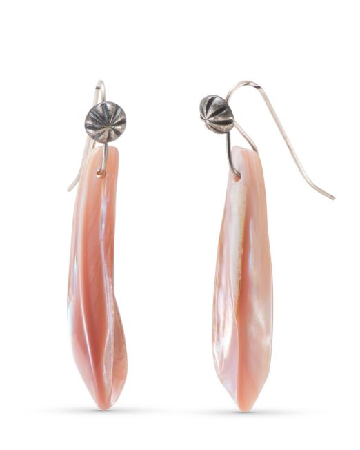 Piki Wadsworth Pink Mussel Shell Earrings