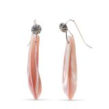 Piki Wadsworth Pink Mussel Shell Earrings