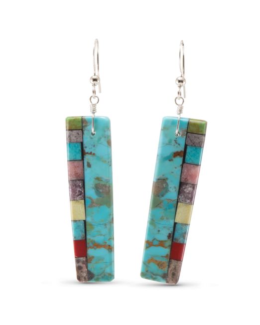 Mary Louise Tafoya Mosaic Stone Earrings