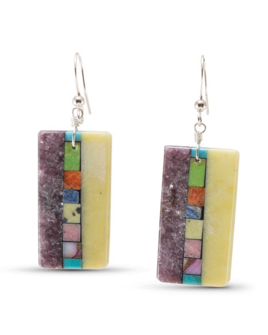 Mary Louise Tafoya Mosaic Stone Earrings