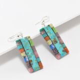 Mary Louise Tafoya Mosaic Stone Earrings