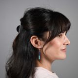 Jimmy Poyer Lapis and Turquoise Inlay Earrings
