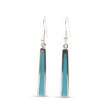 Jimmy Poyer Turquoise Inlay Earrings