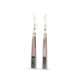 Jimmy Poyer Multi Stone Inlay Earrings