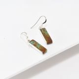 Jimmy Poyer Turquoise Inlay Earrings