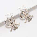 Cast Sterling Silver Knifewing Man Earrings