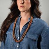 Two Strand Beaded Turquoise and Spiny Oyster Shell Necklace