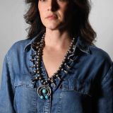 Morris Robinson Squash Blossom Necklace with Turquoise