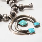 Morris Robinson Squash Blossom Necklace with Turquoise
