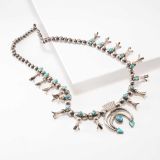 Morris Robinson Squash Blossom Necklace with Turquoise