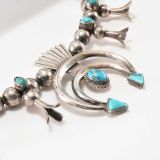 Morris Robinson Squash Blossom Necklace with Turquoise
