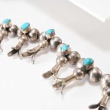 Morris Robinson Squash Blossom Necklace with Turquoise