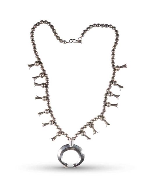 Silver Squash Blossom Necklace