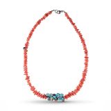 Charlene Reano Mosaic Inlay Spiny Oyster Shell Necklace