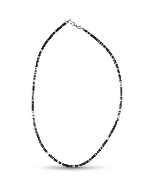 Mary Louise Tafoya Beaded Jet Necklace with Accents