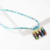 Mary Louise Tafoya Abstract Mosaic Necklace