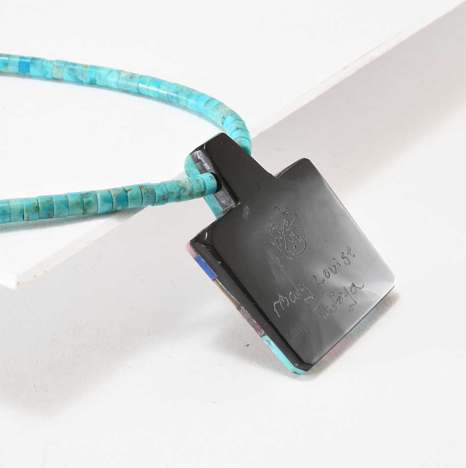 Mary Louise Tafoya Abstract Mosaic Necklace